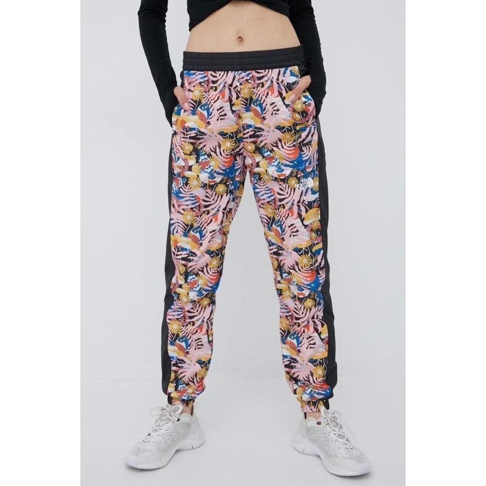 The North Face Womens Hydrenaline Floral Wind Pants Pink Multi XS Hiking Gorp